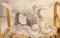 Carrera Marble Angel Man Fish Console Base with Gl
