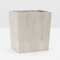 Goa Sand Wastebasket Rectangular Tapered Faux Boa