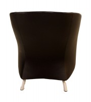 Croft Black Leather Lounge Chair