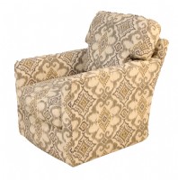 Upholstered Track Arm Swivel Chair
