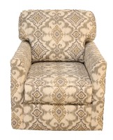 Upholstered Track Arm Swivel Chair