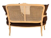 Bergere Styled Caned Bench