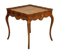 Pair of Burled Walnut End Tables