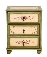 Three Drawer Hand Painted Chest