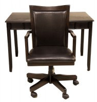 Dark Brown Wooden Desk