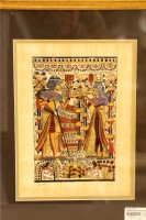 Framed Papyrus Art Set of Two