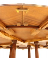 Mahogany Inlaid Circular Dining Table