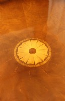 Mahogany Inlaid Circular Dining Table