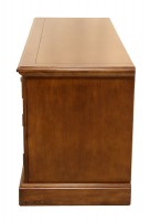 Medium Brown Wooden Media Cabinet