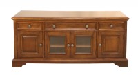 Medium Brown Wooden Media Cabinet