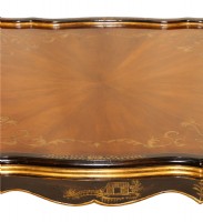 Asian Style Black Wooden Cocktail Table