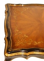 Asian Style Black Wooden Cocktail Table