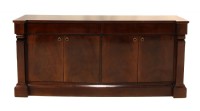 Art Deco Style Flame Mahogany Server