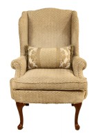 Pair of Queen Anne Wingback Chairs