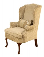 Pair of Queen Anne Wingback Chairs