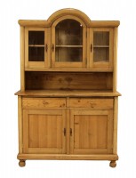Antique Two Piece Pine Hutch
