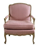 French Bergere Upholstered Chair