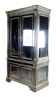 Larger Mirrored Glass Armoire