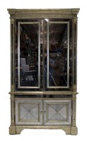 Larger Mirrored Glass Armoire