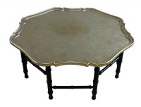 Faux Gold leaf gateleg cocktail table