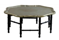 Faux Gold leaf gateleg cocktail table