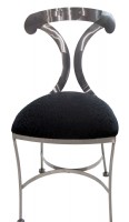 Set of 4 Stainless Steel Chairs