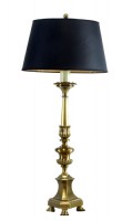 Bronzed Lion Foot Table Lamp
