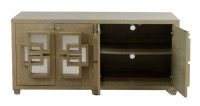 Geometric Pattern Media Cabinet