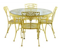 Vintage Wrought Iron Patio Set