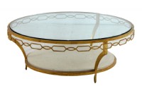 Gold Leaf Cocktail Table
