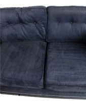 Grey Upholstered Nailhead Trim Sectional