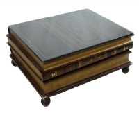 Leather Book Cocktail Table