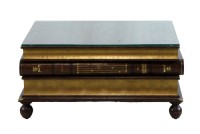 Leather Book Cocktail Table