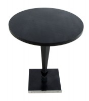 Black Wooden Pedestal Table