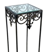 Glass Shelf Metal Plant Stand