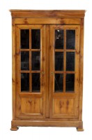 Antique Chestnut Display Cabinet