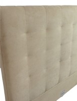 Queen Tan Ultrasuede Bedframe