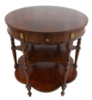 Three Tier Inlaid Mahogany Table