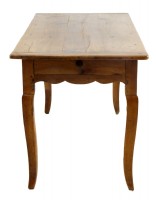 Antique Fruitwood French Farm Table Table