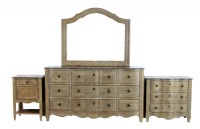 Four Piece Wooden Bedroom Set