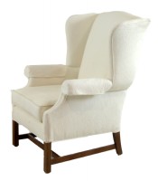 Uphoplstered Wingback Arnchair