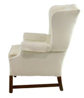 Uphoplstered Wingback Arnchair