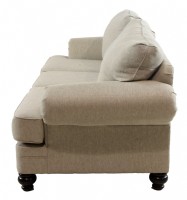 Upholstered Roll Arm Three Seat Sofa