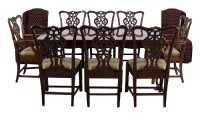 Inlaid Mahogany Dining Set