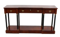 Century Narrow Mahogany Console