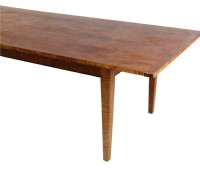 Custom Tiger Maple Dining Table & Chairs