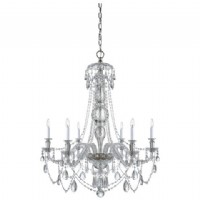 Daniela Wide Crystal Chandelier