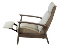 recliner with wood arms