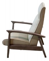 recliner with wood arms