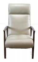 recliner with wood arms